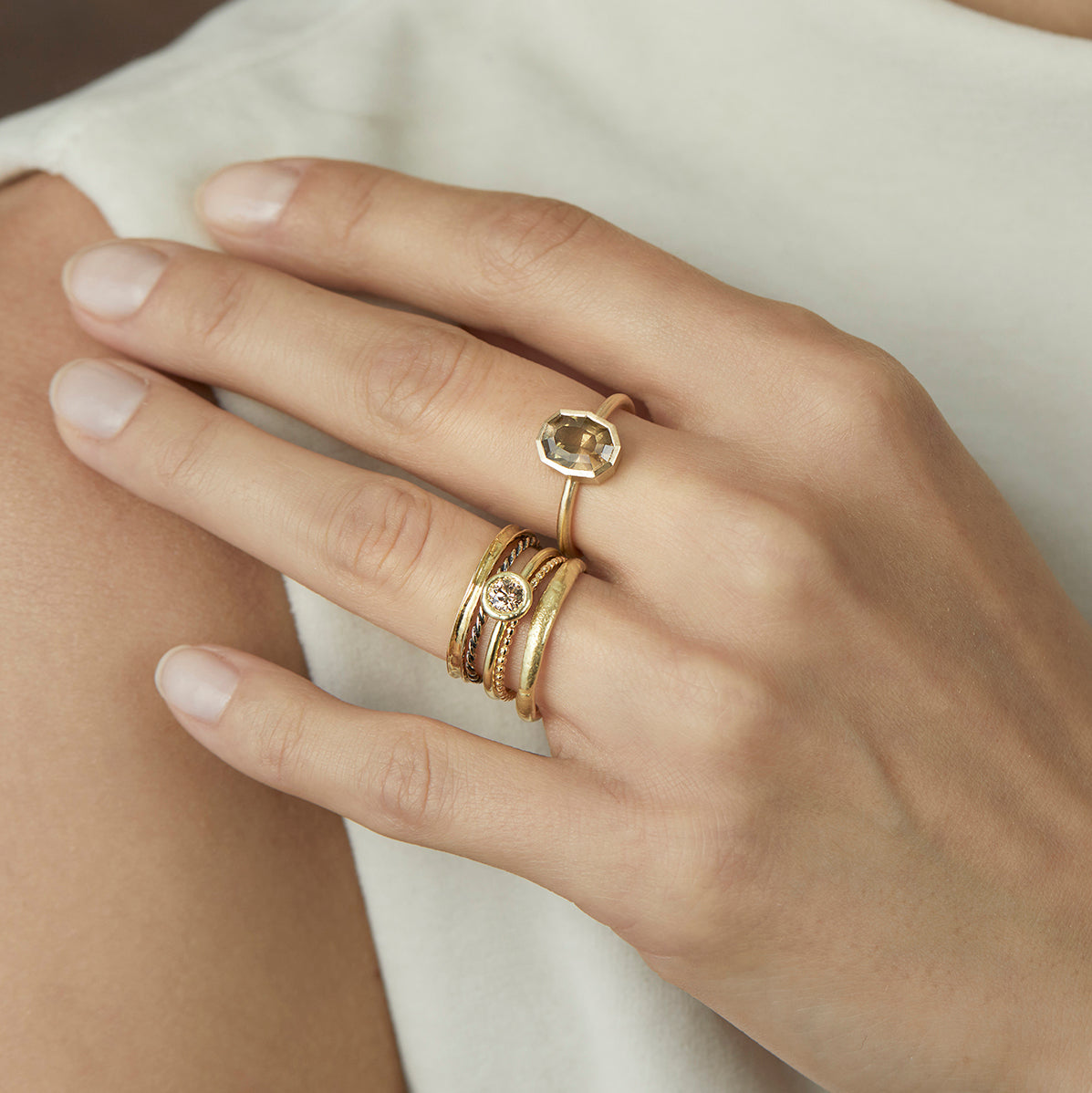 4mm Brown Diamond Kindred Ring