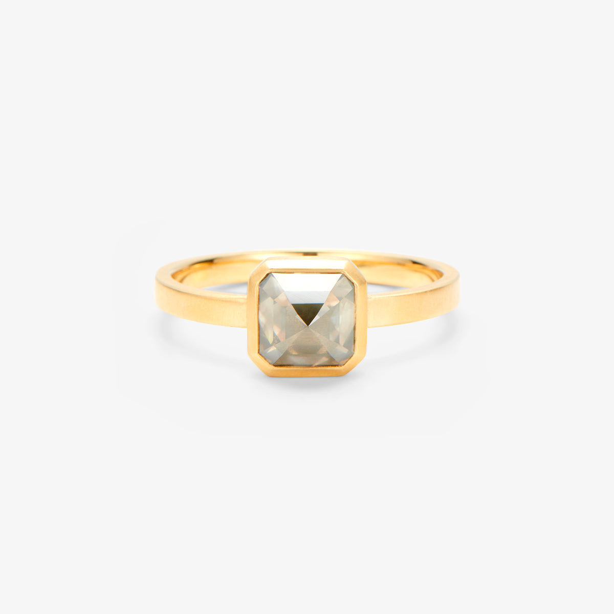 1.33 Carat One-of-a-Kind Mogul Cut Diamond Ring