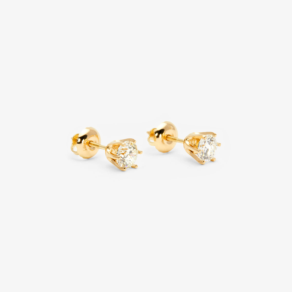 4.5mm White Diamond Studs