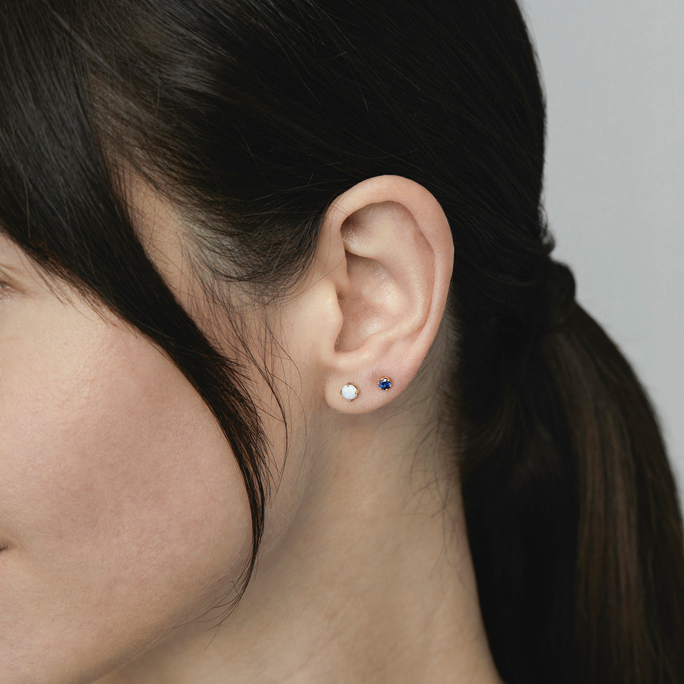 Australian White Opal Wisp Studs