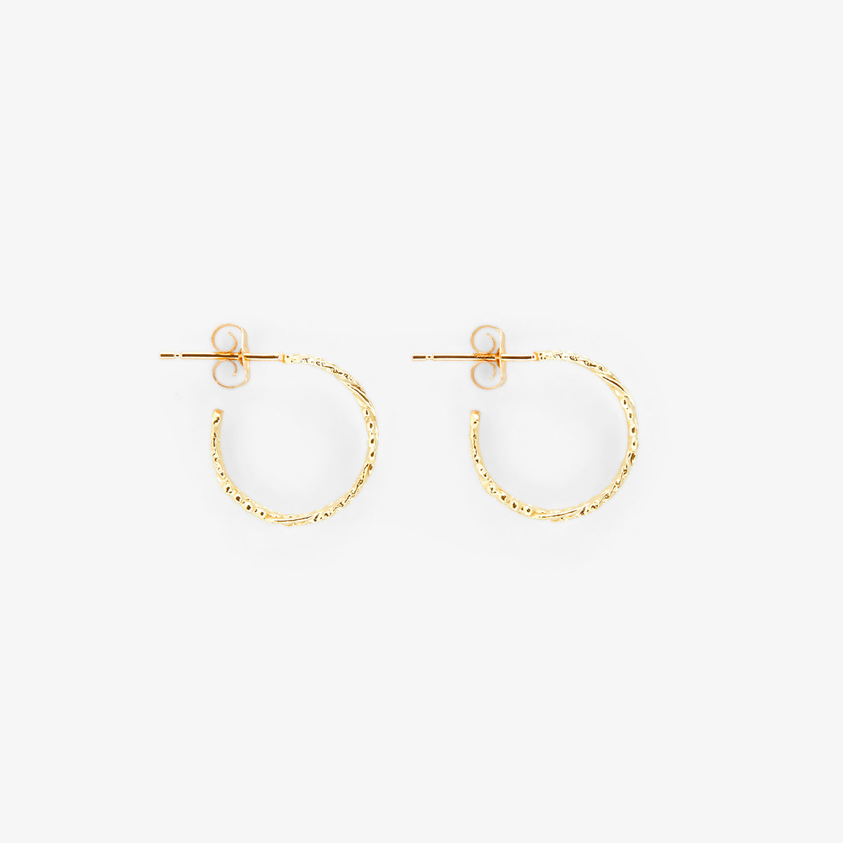 Twisting Vine Hoop Earrings