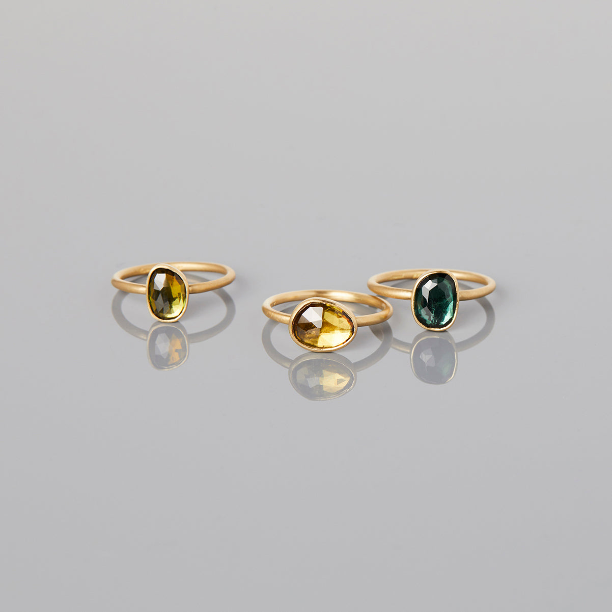 1.31 Carat One-of-a-Kind Rose Cut Tourmaline Ring