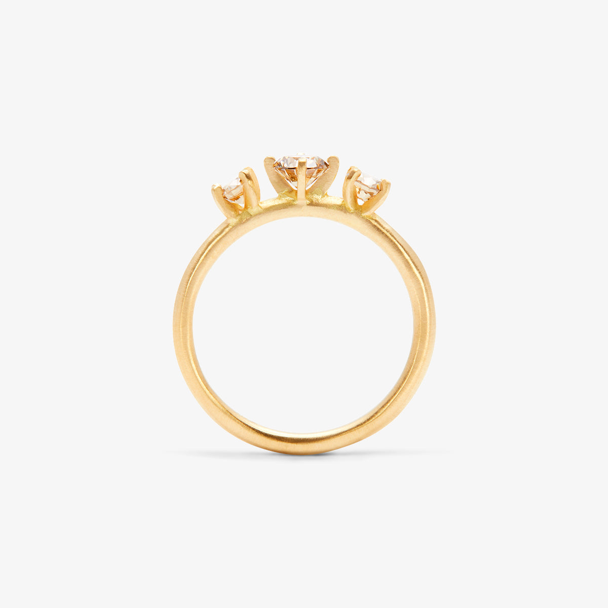 Grand Brown Diamond Trinity Ring