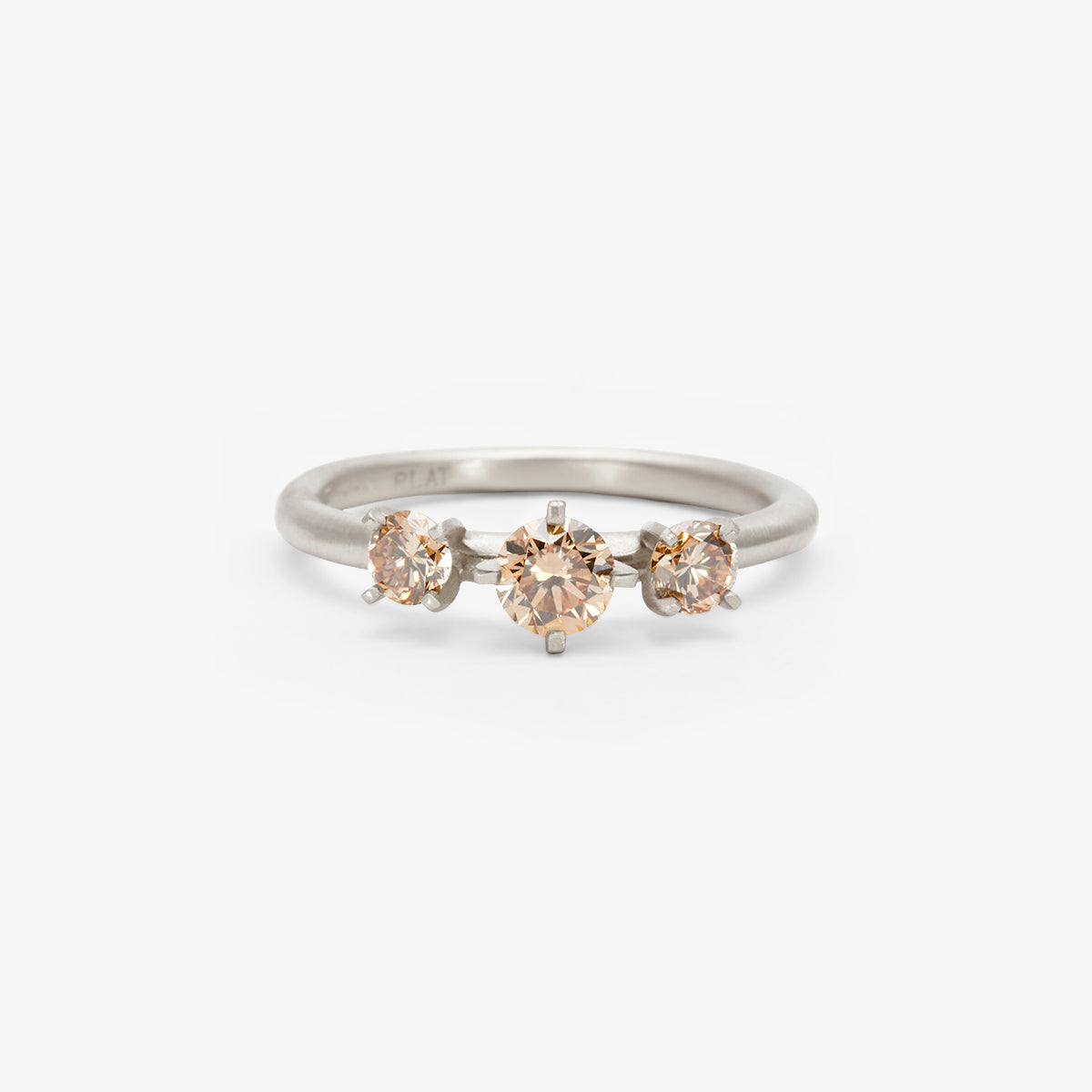 Grand Brown Diamond Trinity Ring