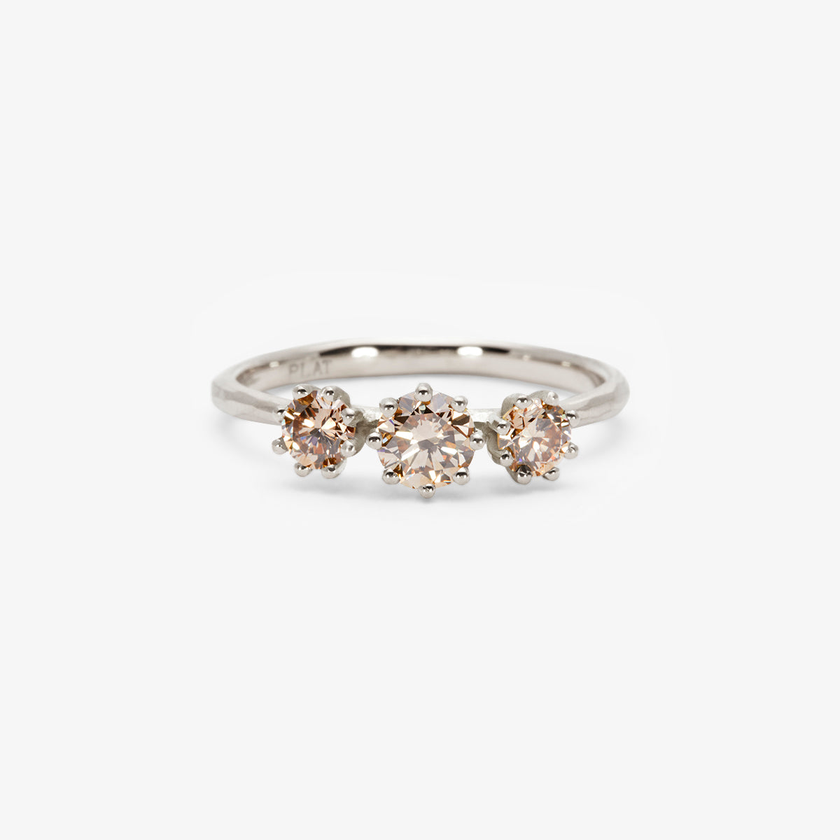 Triple Brown Diamond Blooming Ring