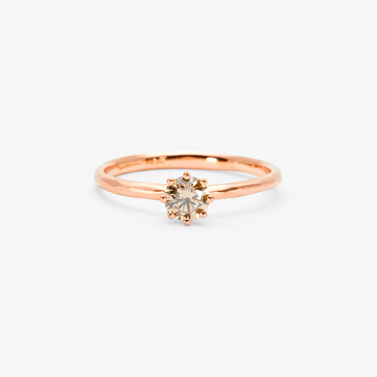4.5mm Brown Diamond Blooming Ring