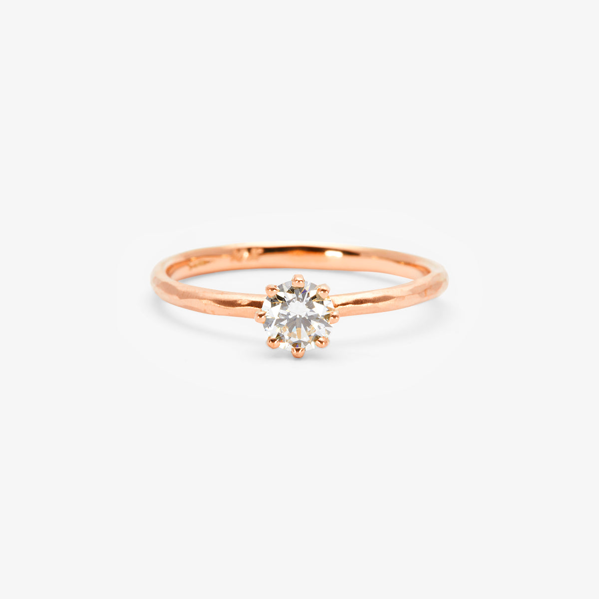 4.5mm White Diamond Blooming Ring
