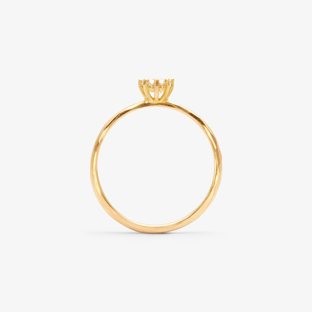 4.5mm White Diamond Blooming Ring