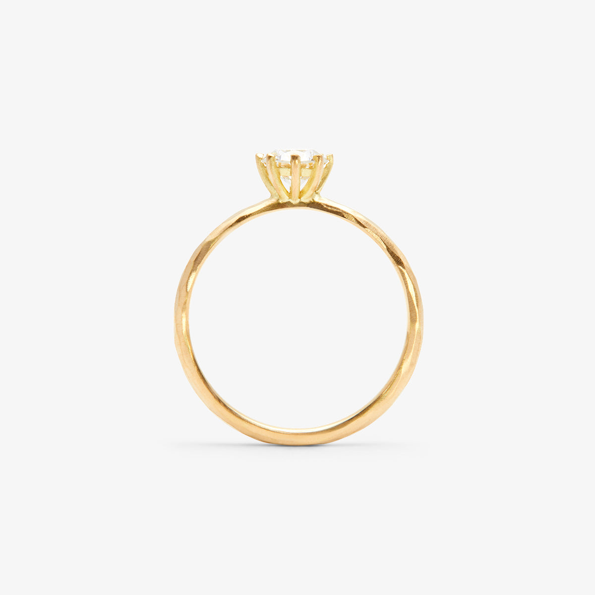 5mm White Diamond Blooming Ring