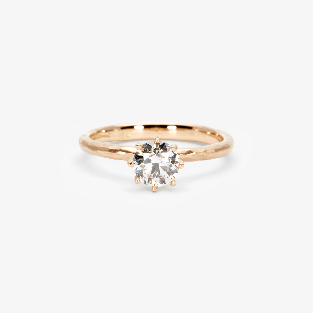 5.6mm White Diamond Blooming Ring
