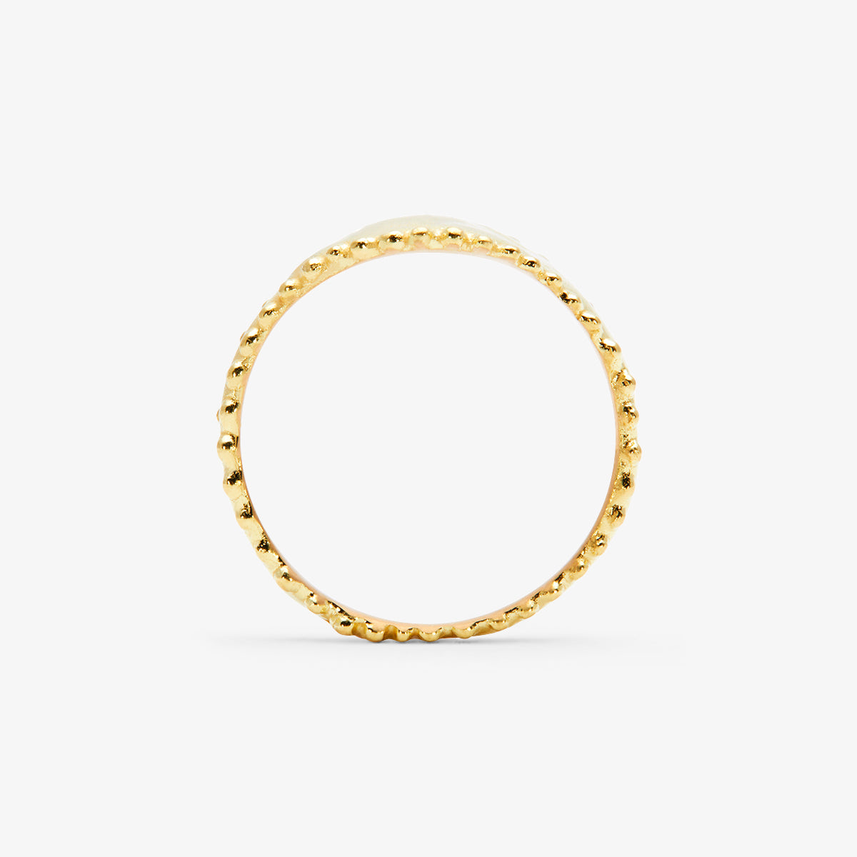 Beaded Signet Ring