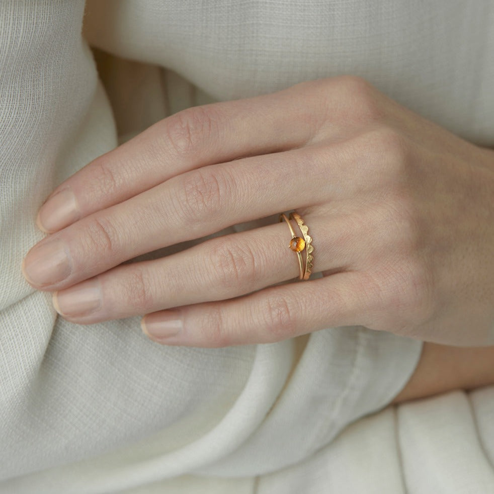 Scalloped Swell Ring