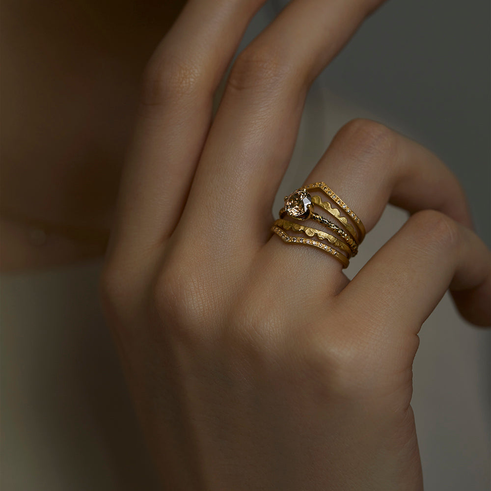 Scalloped Swell Ring