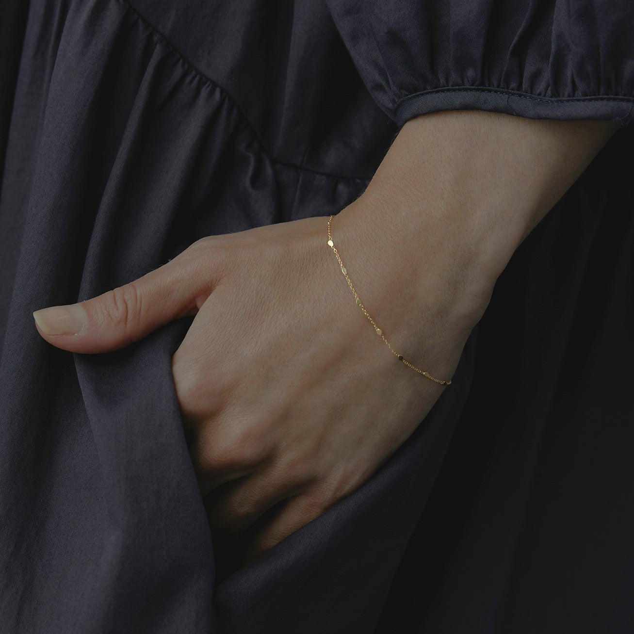 Little Gold Fleck Bracelet