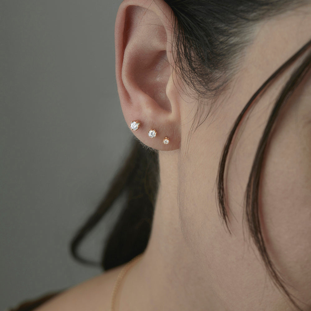 Baby Diamond Studs
