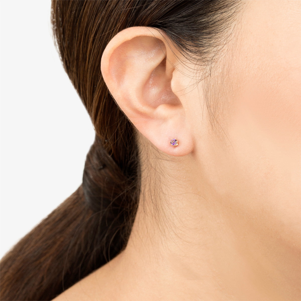 3mm Amethyst Studs