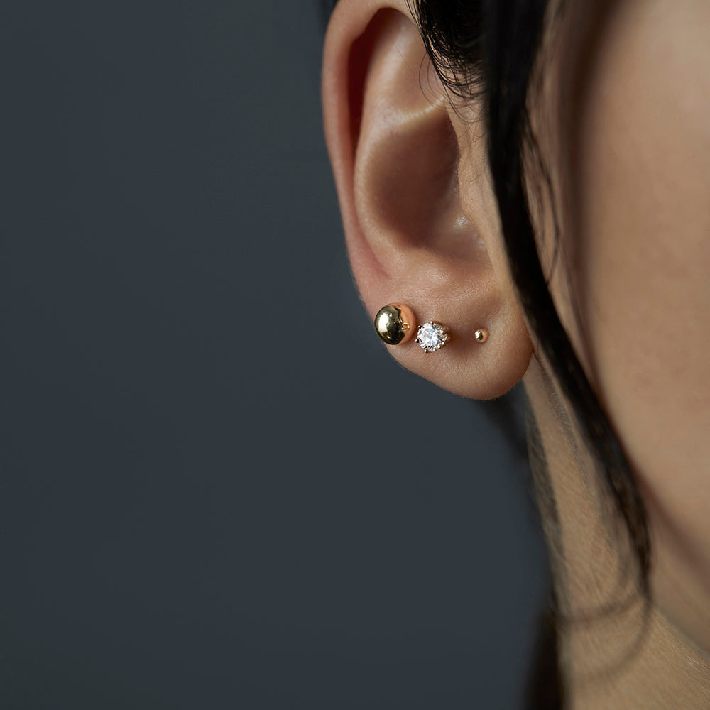 2mm Golden Ball Studs