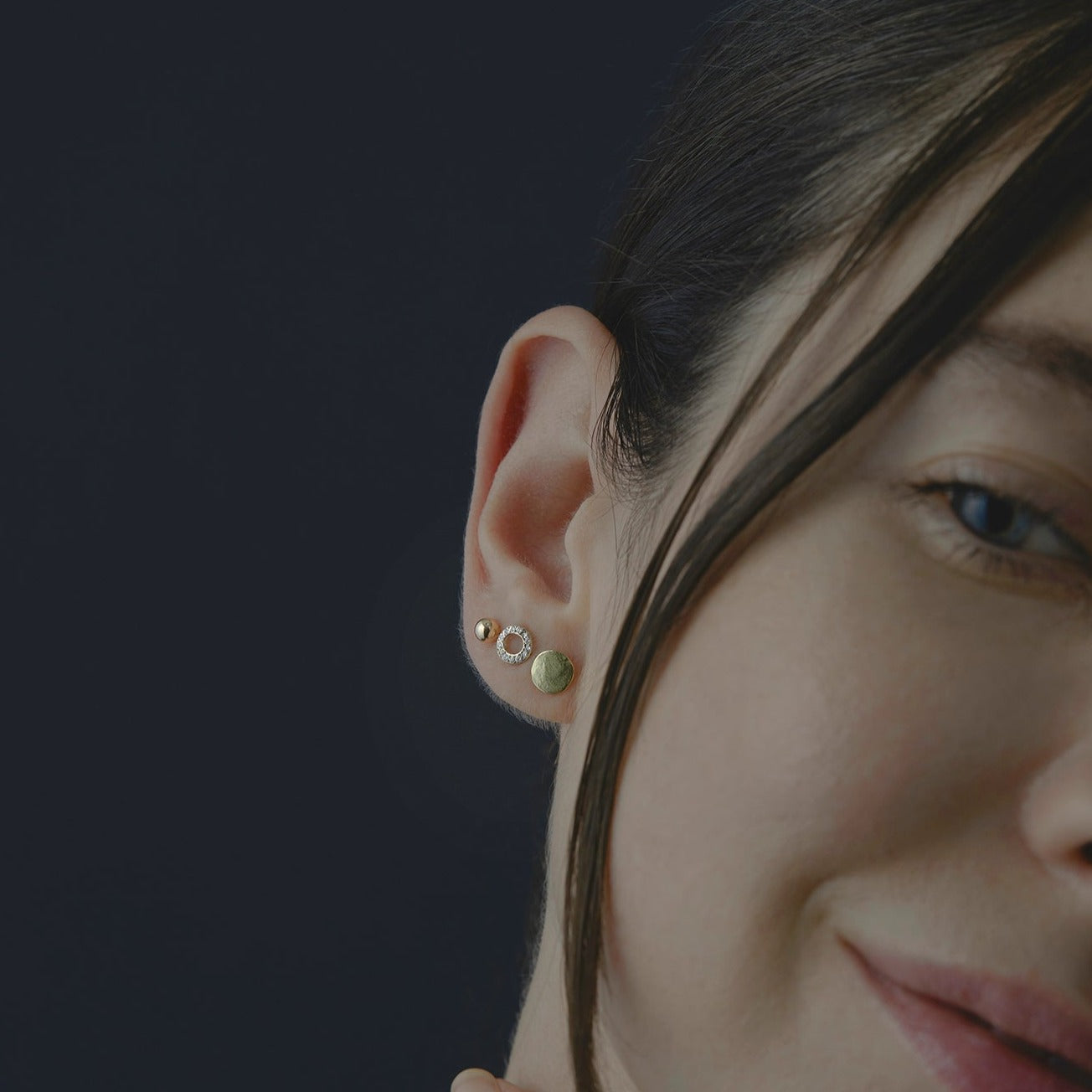 4mm Golden Ball Studs