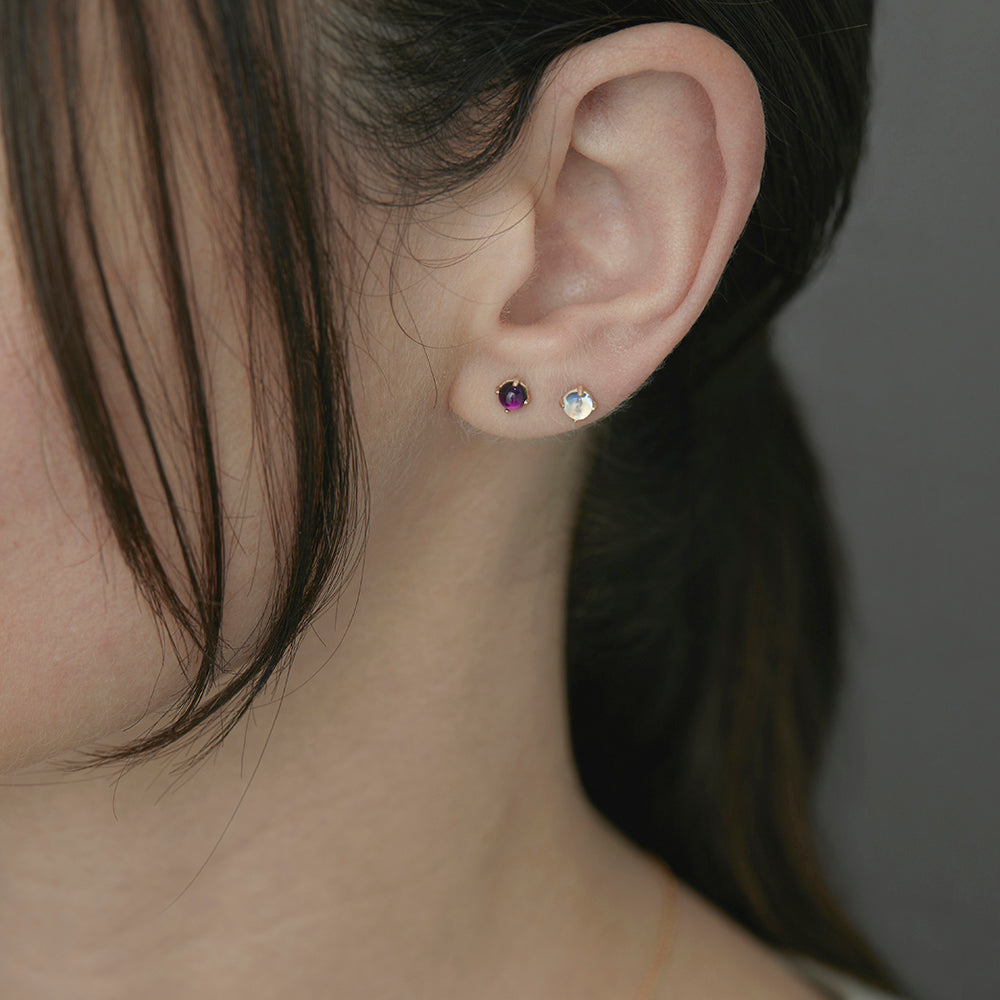 Amethyst Wisp Studs