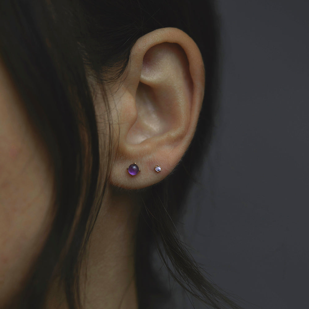 Amethyst Wisp Studs