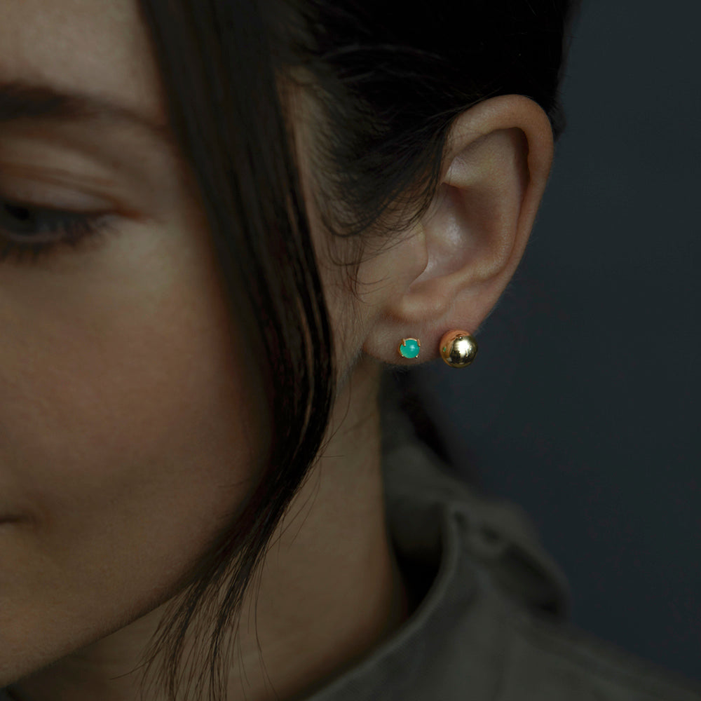 Chrysoprase Wisp Studs