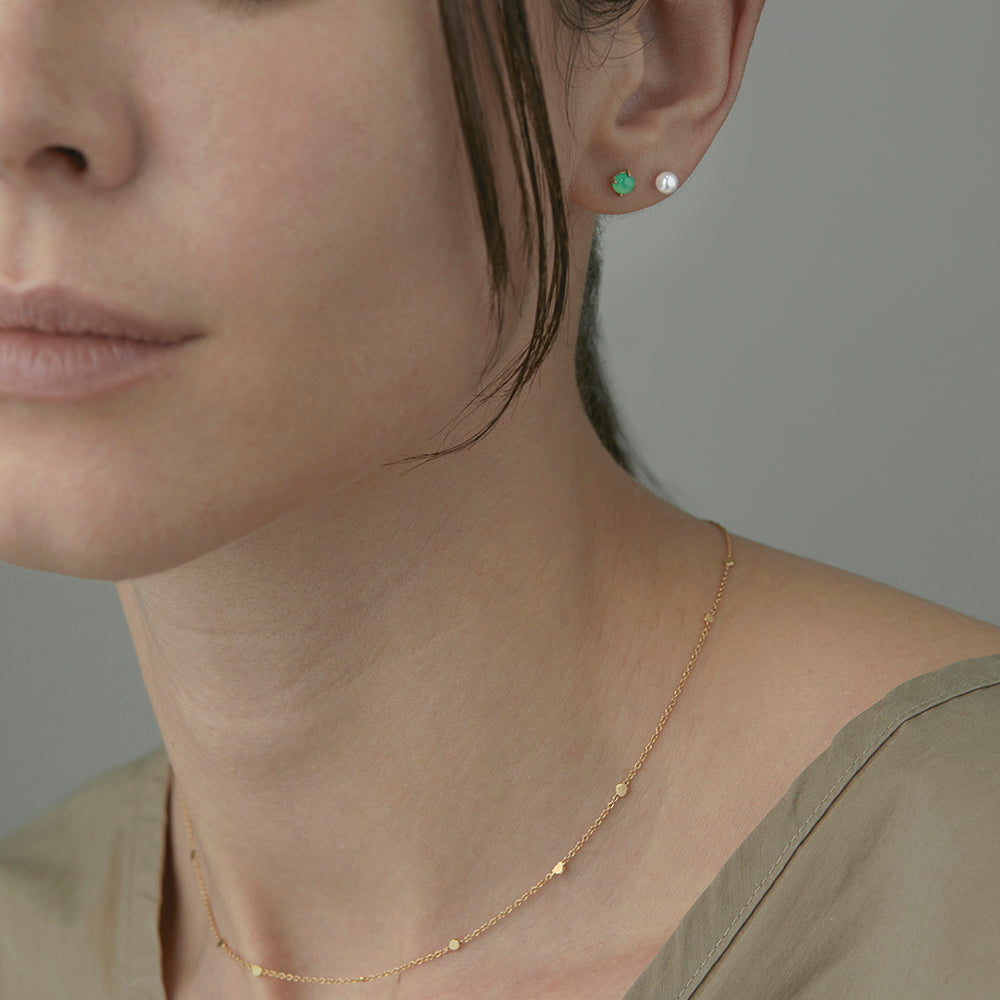 Chrysoprase Wisp Studs