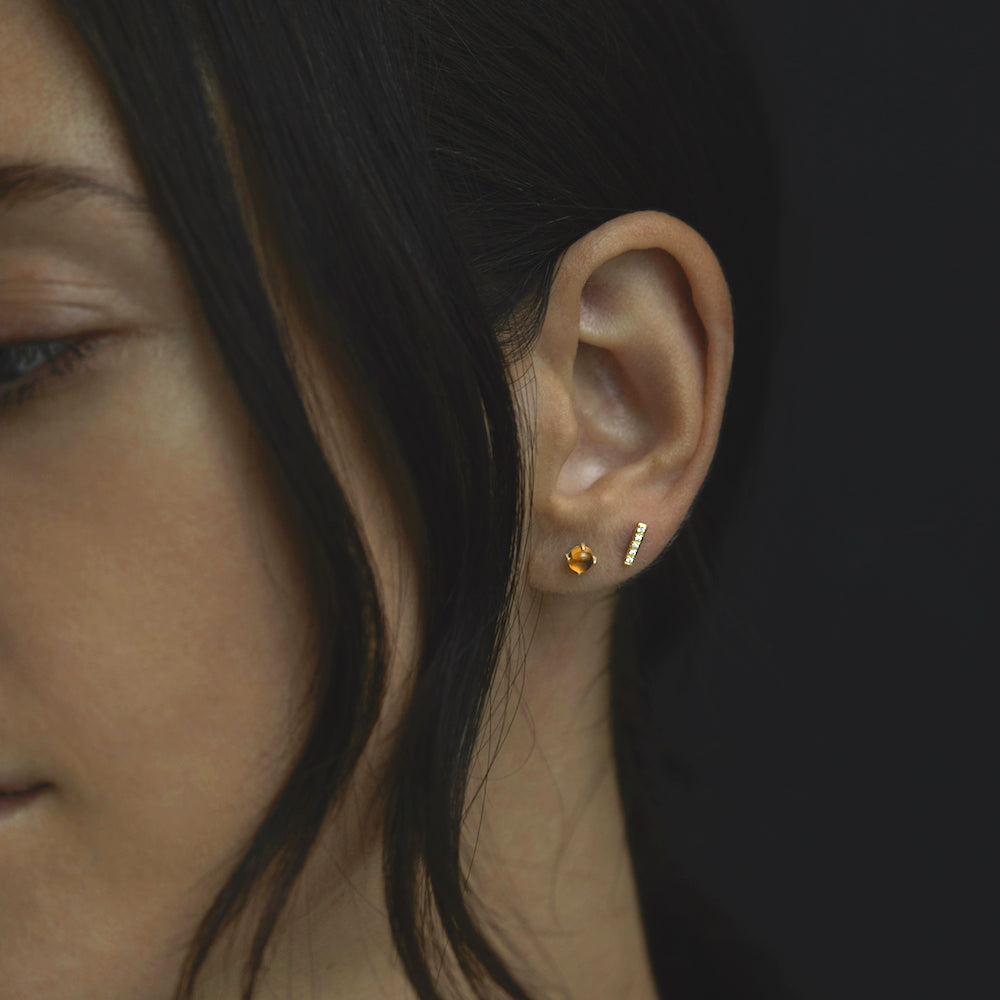 Citrine Wisp Studs