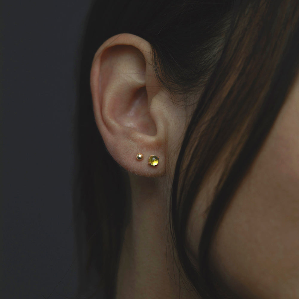 Peridot Wisp Studs