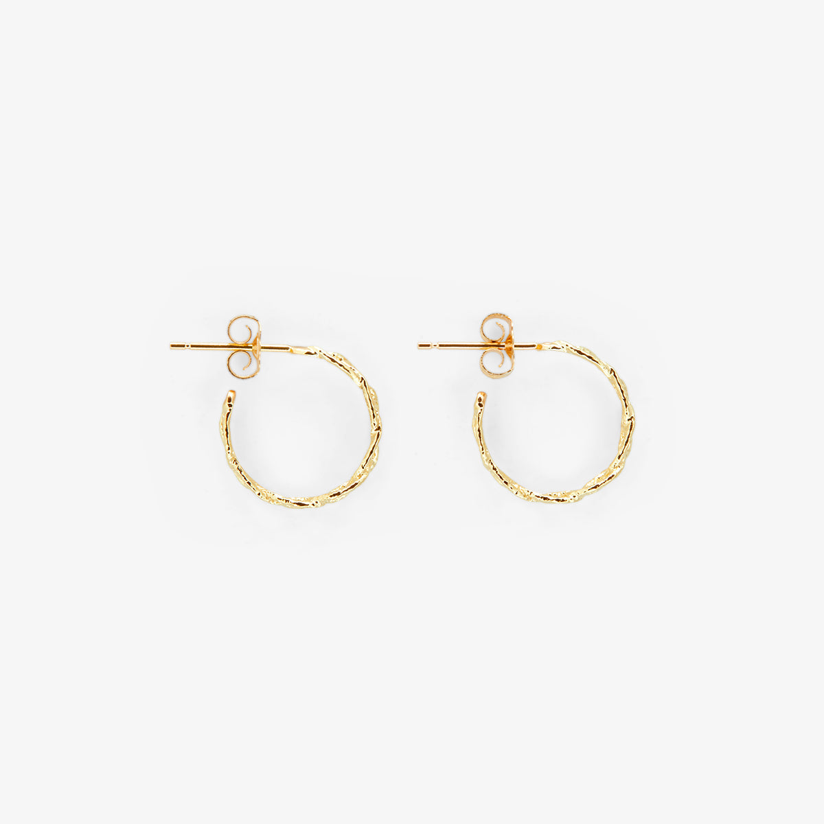 Small Braided Hoop Earrings