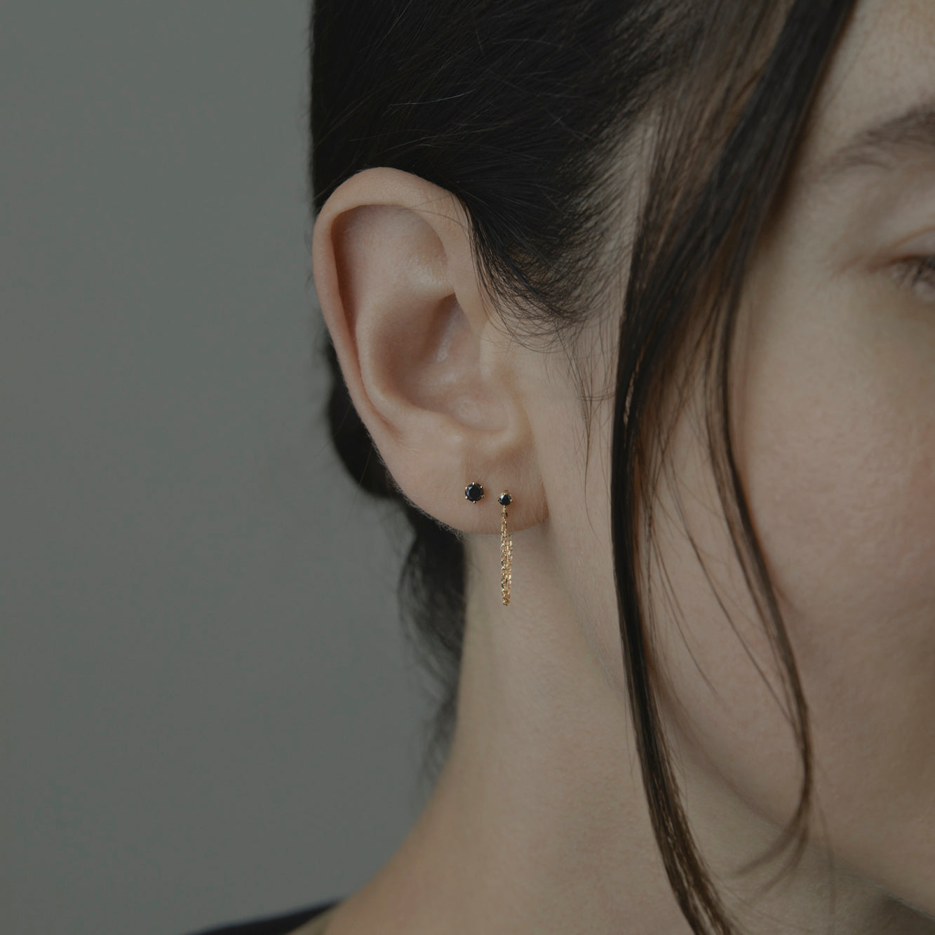 Black Diamond Sprinkle Earring