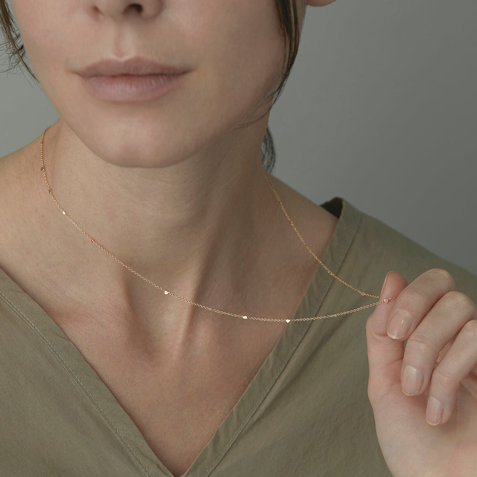 20" Little Gold Fleck Necklace