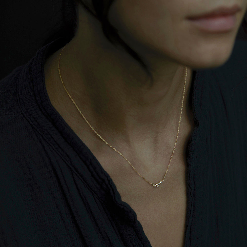 White Diamond Hydra Necklace
