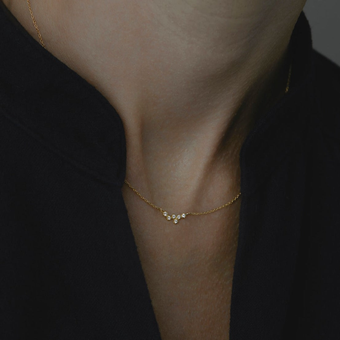 White Diamond Hydra Necklace