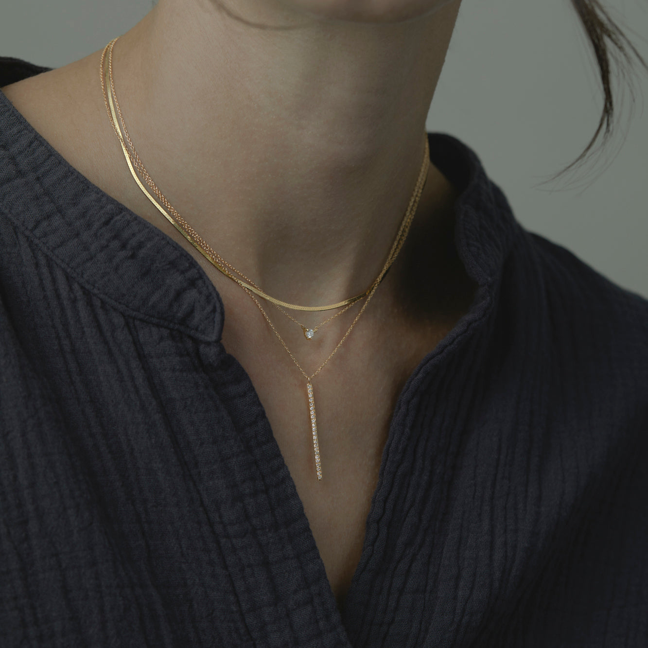 16" Herringbone Necklace