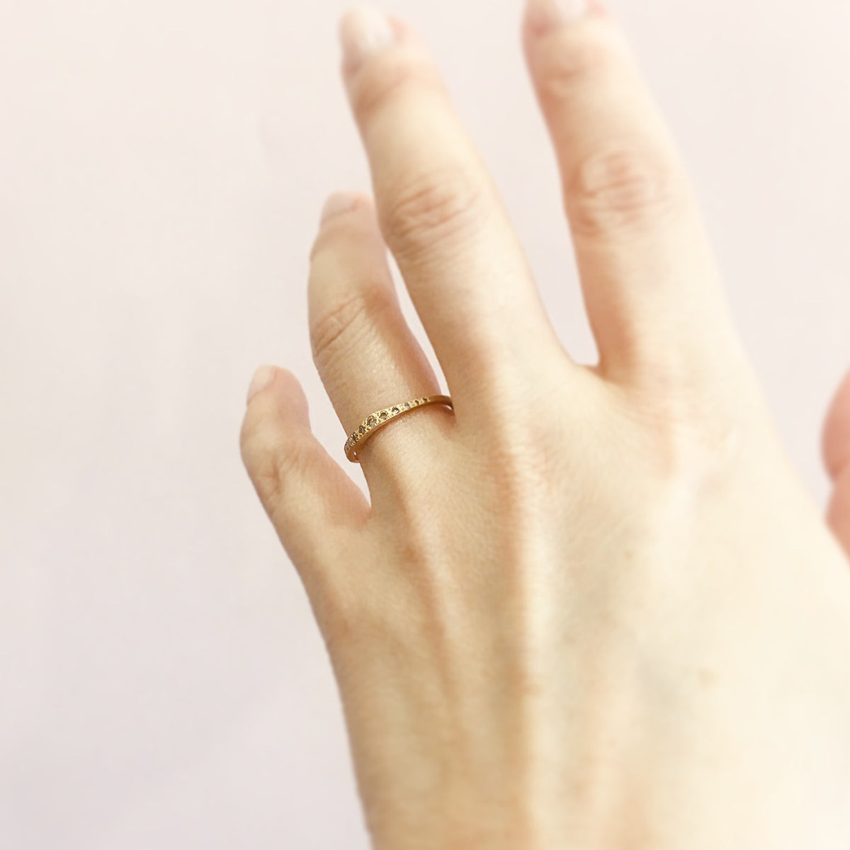 18K Yellow Gold on Model