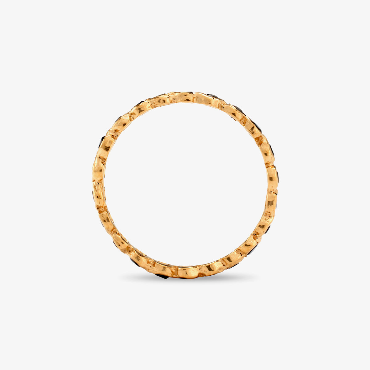 Black Diamond Circle Eternity Band