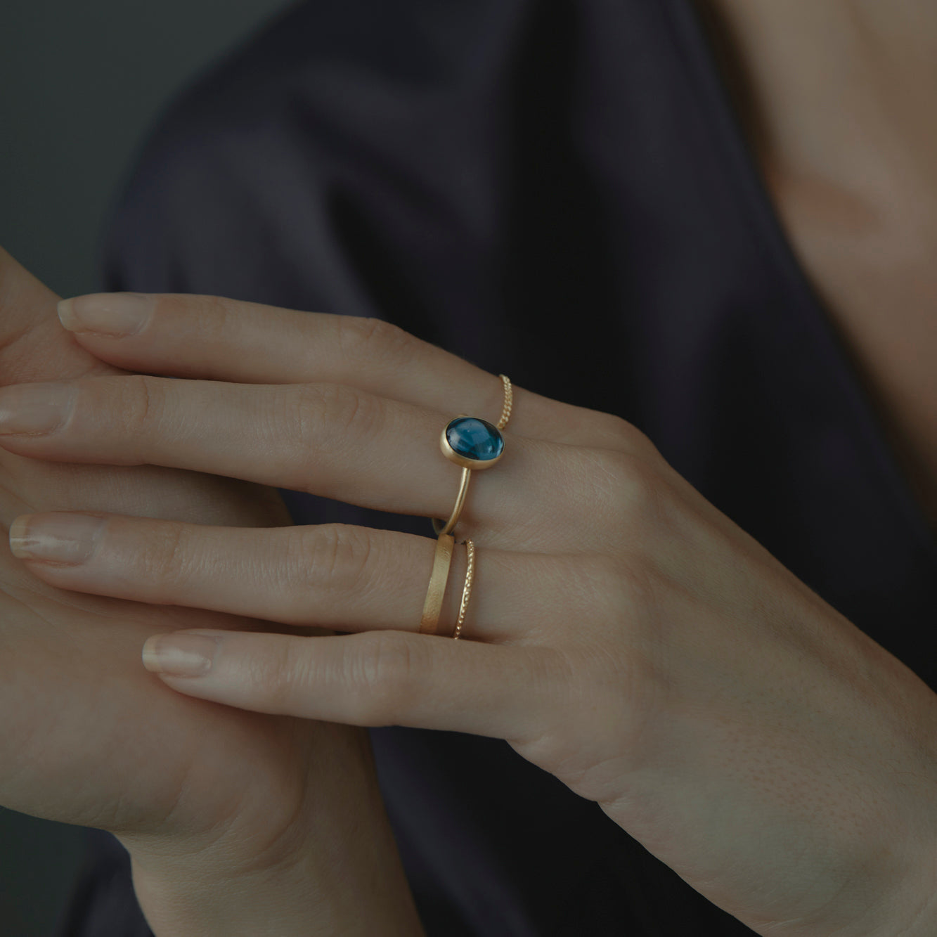London Blue Topaz Glacé Ring