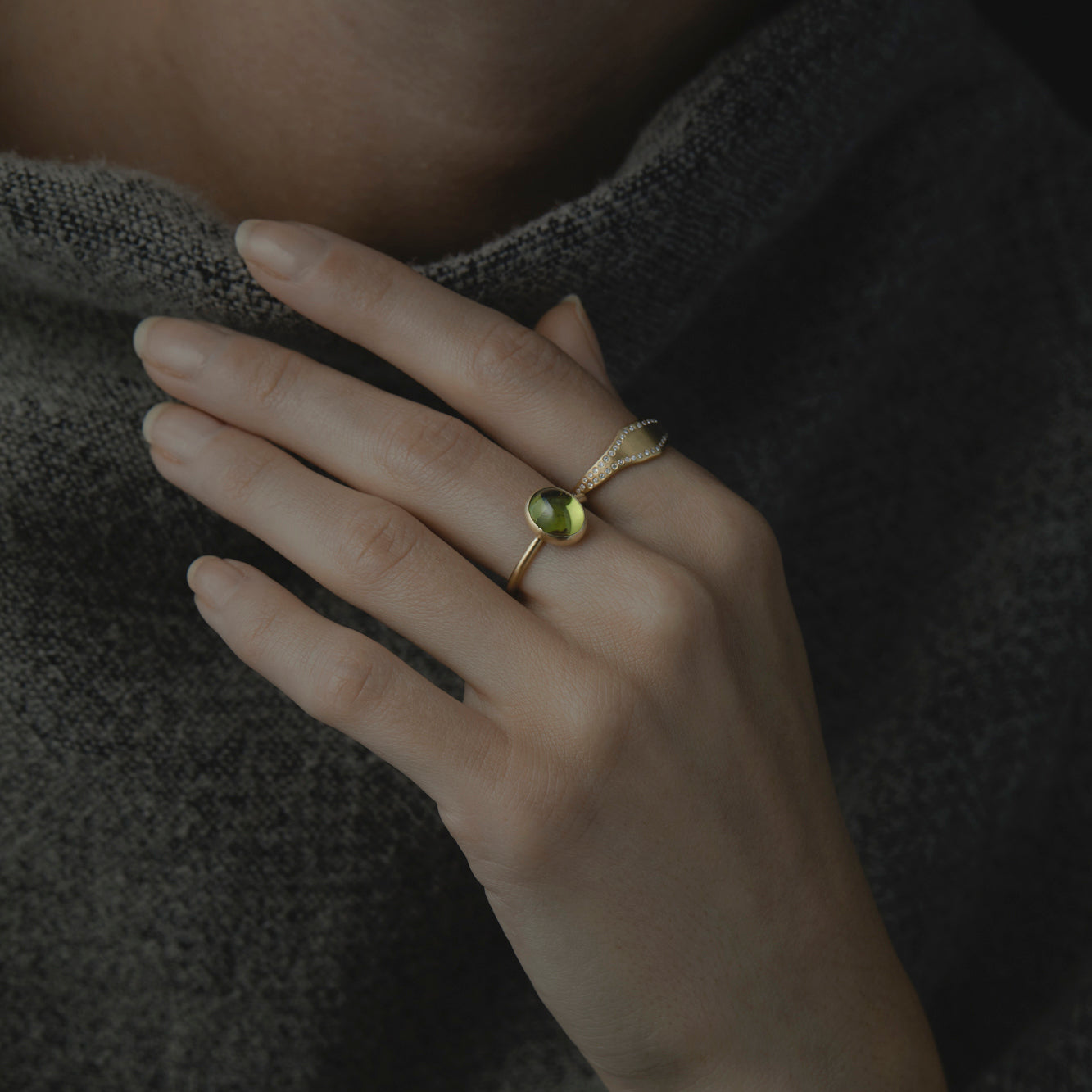 Peridot Glacé Ring