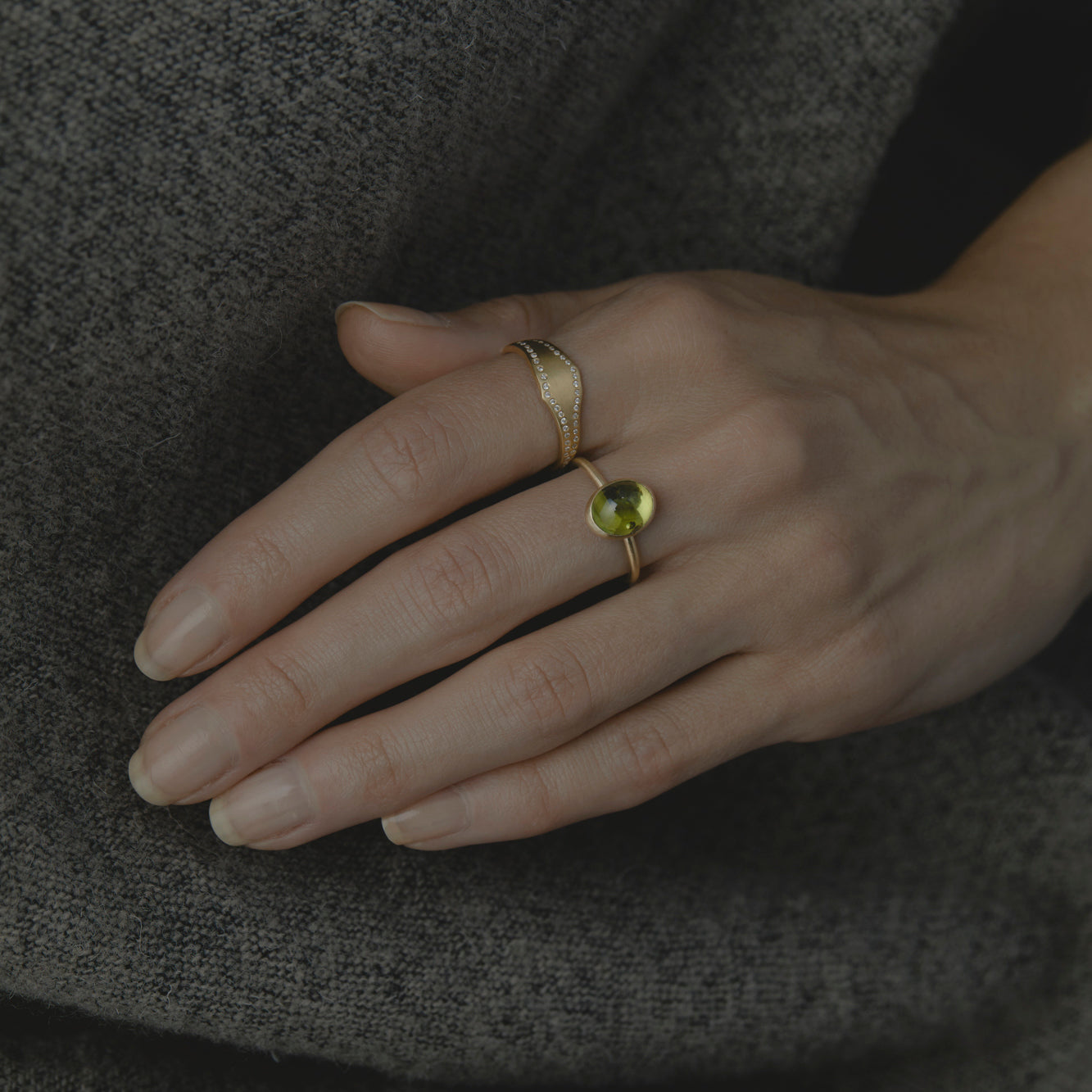 Peridot Glacé Ring