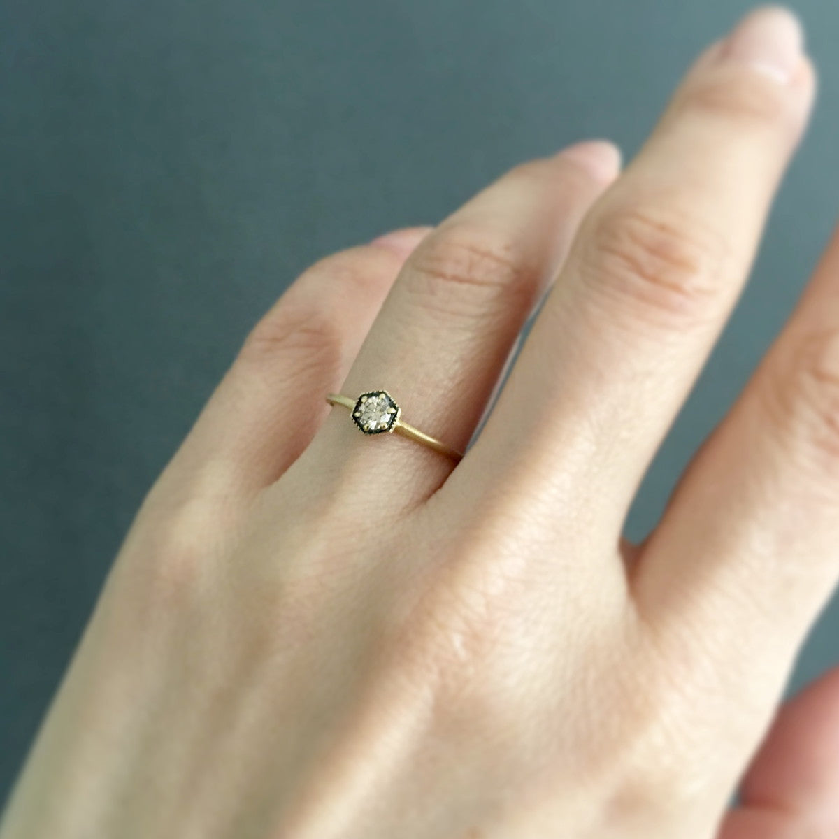 18K Yellow Gold (w/ Black Rhodium) on Model