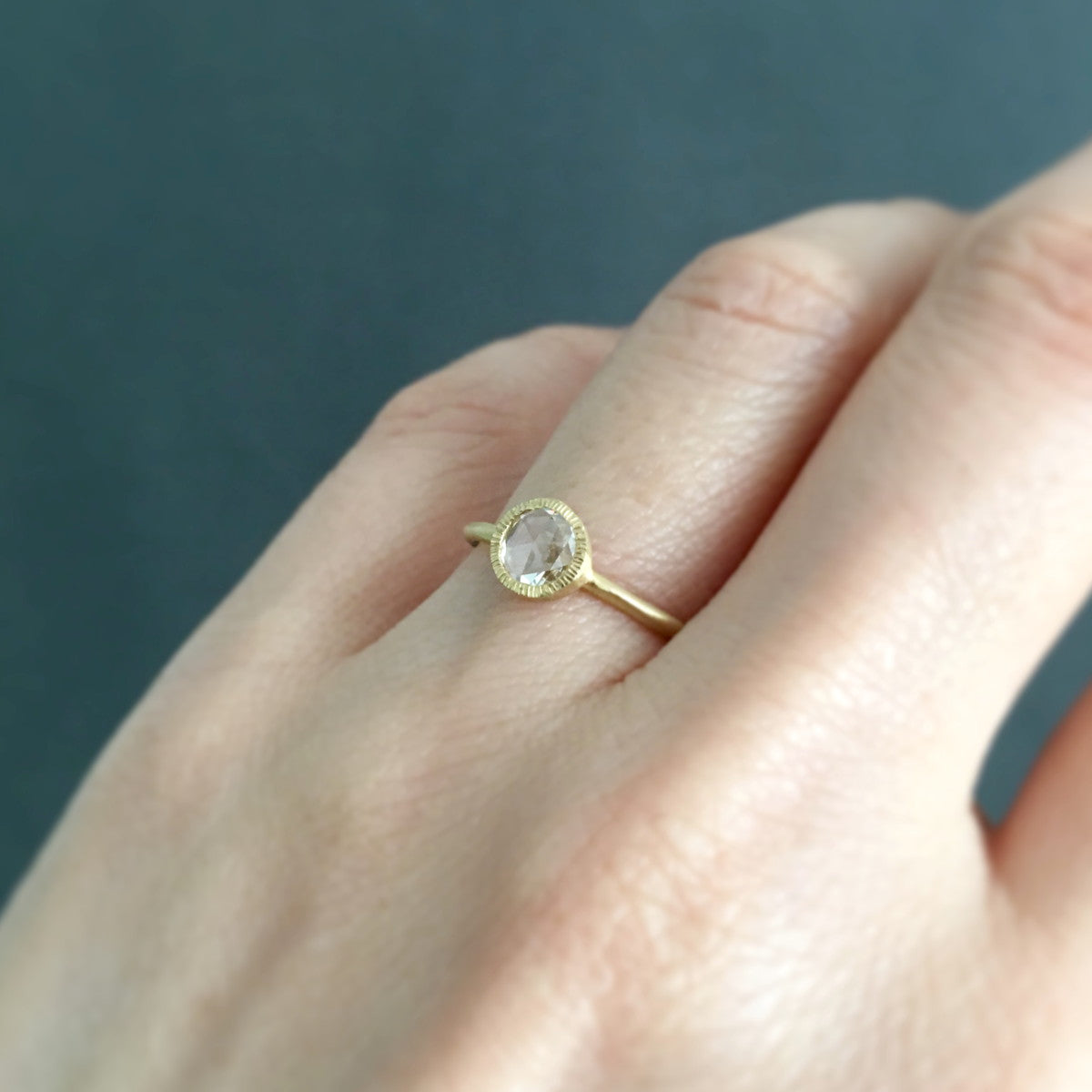 18K Yellow Gold on Model
