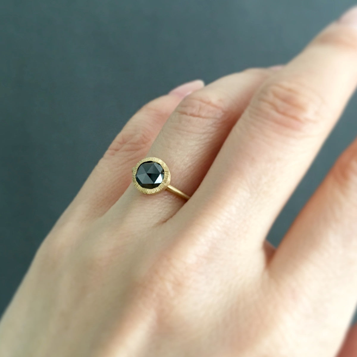 18K Yellow Gold on Model
