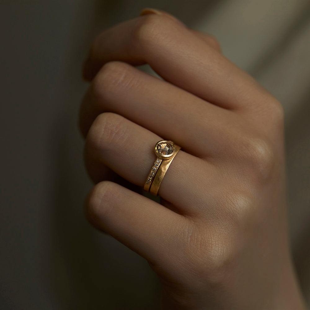 2.8mm Hammered Band