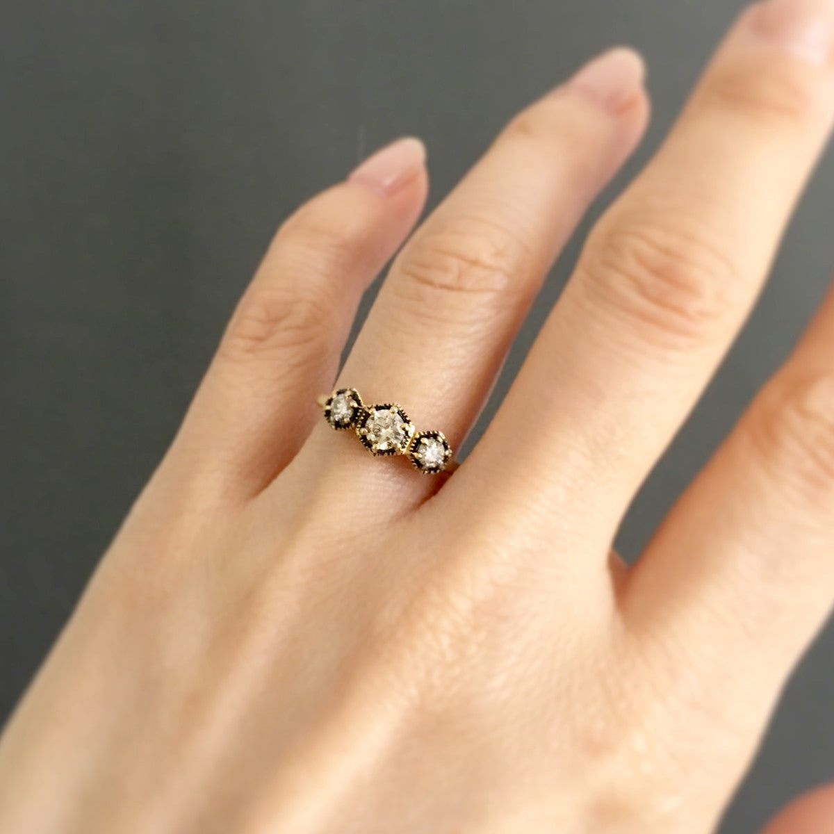 18K Yellow Gold on Model