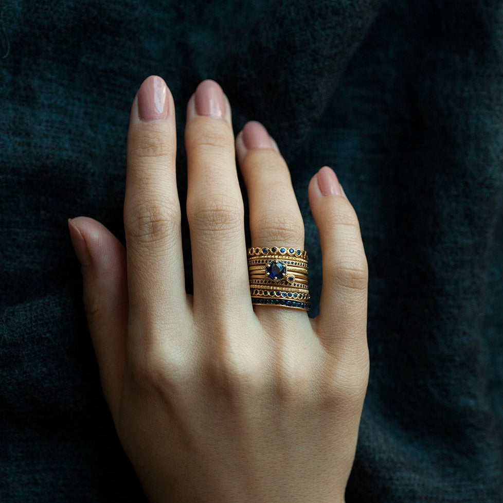 Sapphire Eternity Band