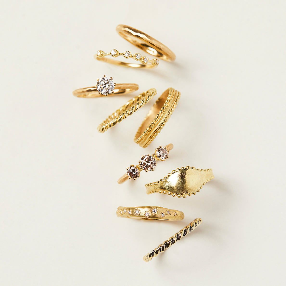 Beaded Signet Ring