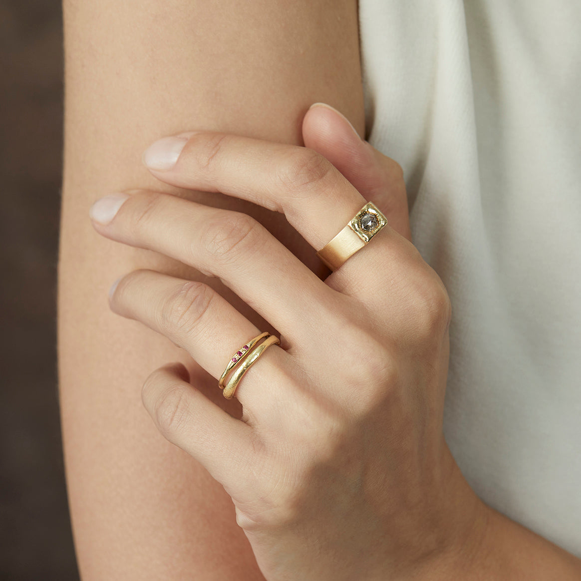 Ruby Terra Signet Ring