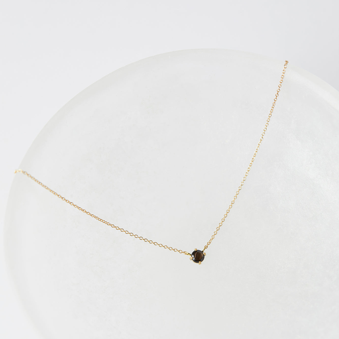 Black Star Sapphire Wisp Necklace