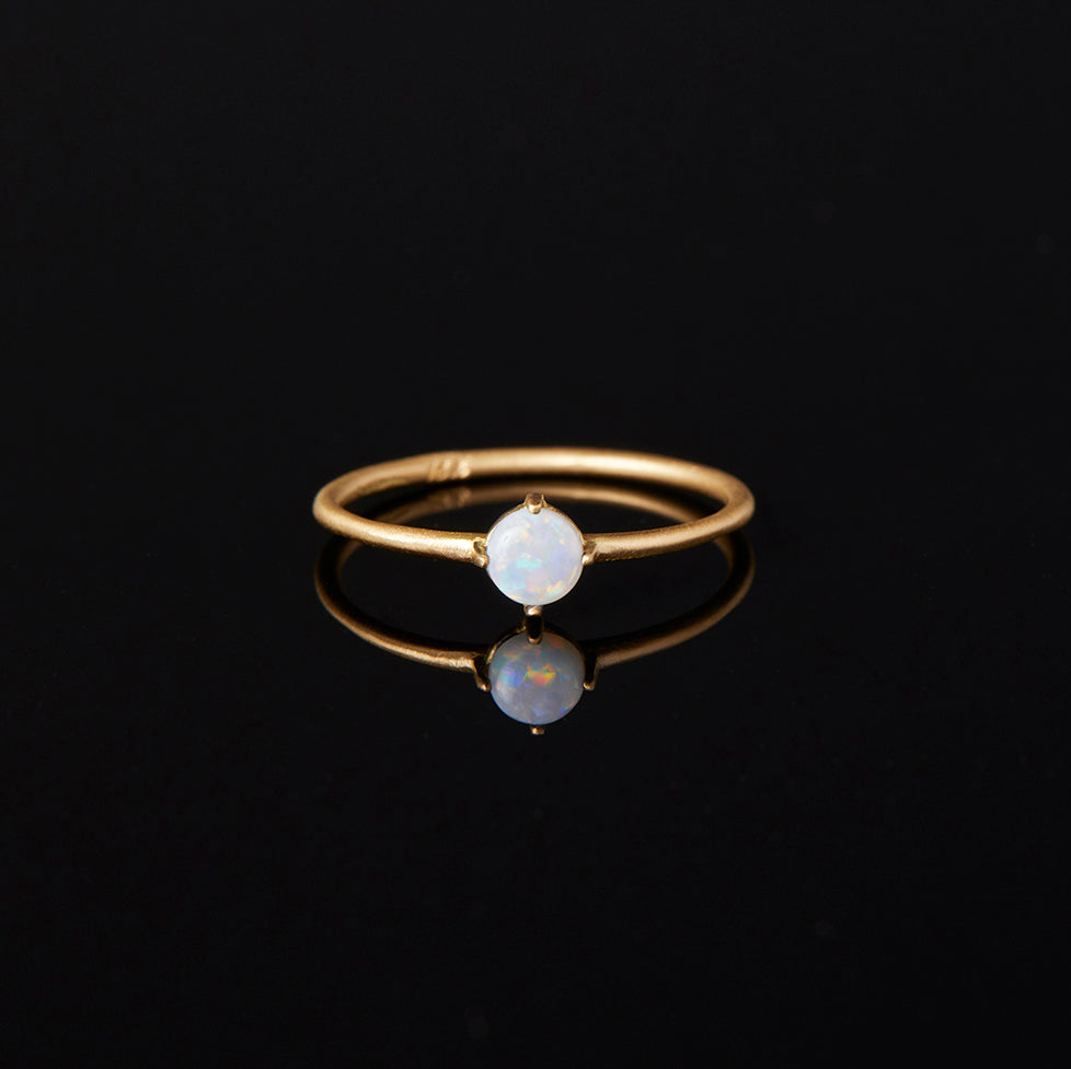 Australian White Opal Wisp Ring
