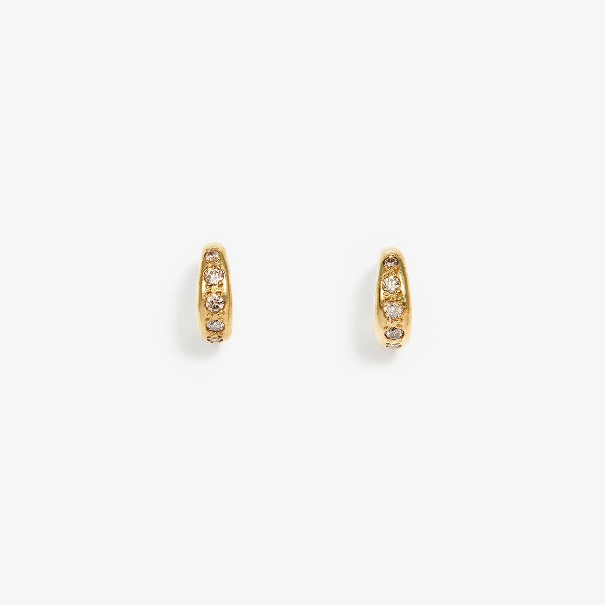 Brown Diamond Terra Hoop Earrings